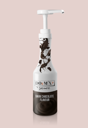 Obrázek DARK CHOCOLATE FLAVOUR SAUCE (krém hořká čokoláda) 6 x 1,3 KG